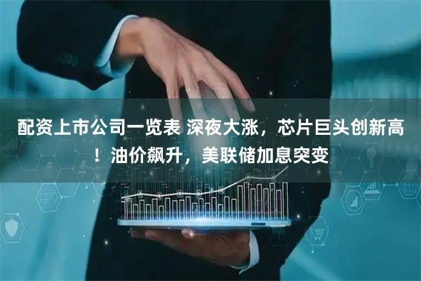 配资上市公司一览表 深夜大涨，芯片巨头创新高！油价飙升，美联储加息突变